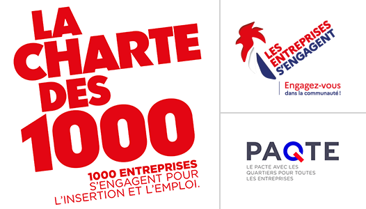 Logo charte des 1000 entreprises sengagent PAQTE